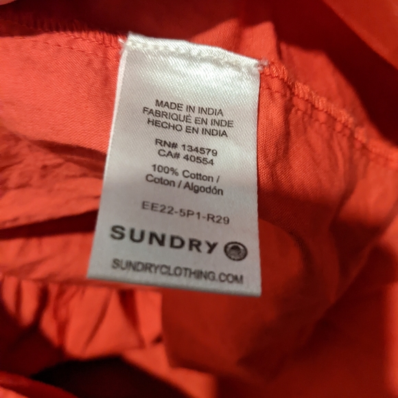 Sundry for Evereve - The Anywhere Easy Dress, Size 0 (XS) Coral Pink - Picture 6 of 16